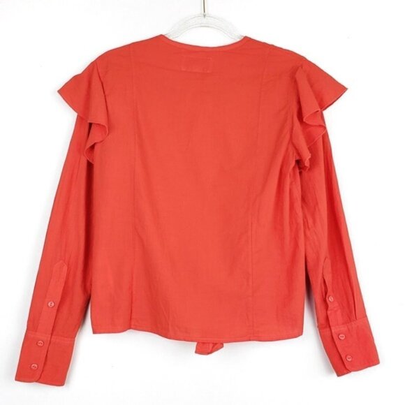 Current/Elliott The Asley Button Shirt Poinciana - Picture 7 of 7